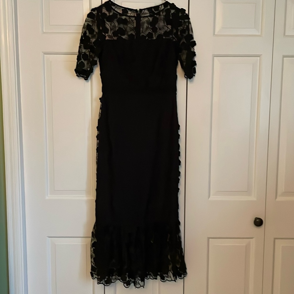 Shoshanna midi dress in floral lace